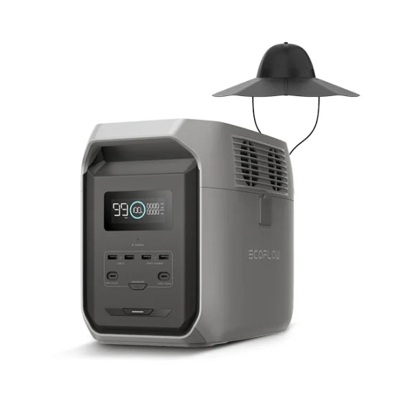 Combo EcoFlow DELTA 3 (1500) (EU)+ Power Hat (M/L ) Sombrero Solar Ecoflow