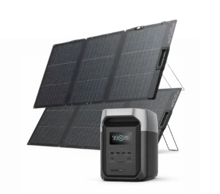 Combo Ecoflow Delta 3 (1500wh + 1800W) (EU) +2   Ecoflow 160W LIGHTWEIGHT SOLAR PANEL
